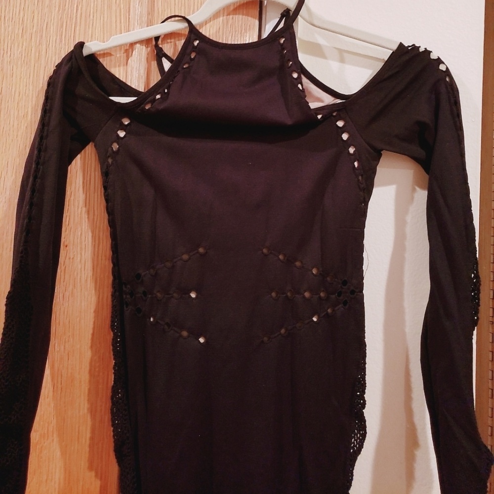 Black tight dress